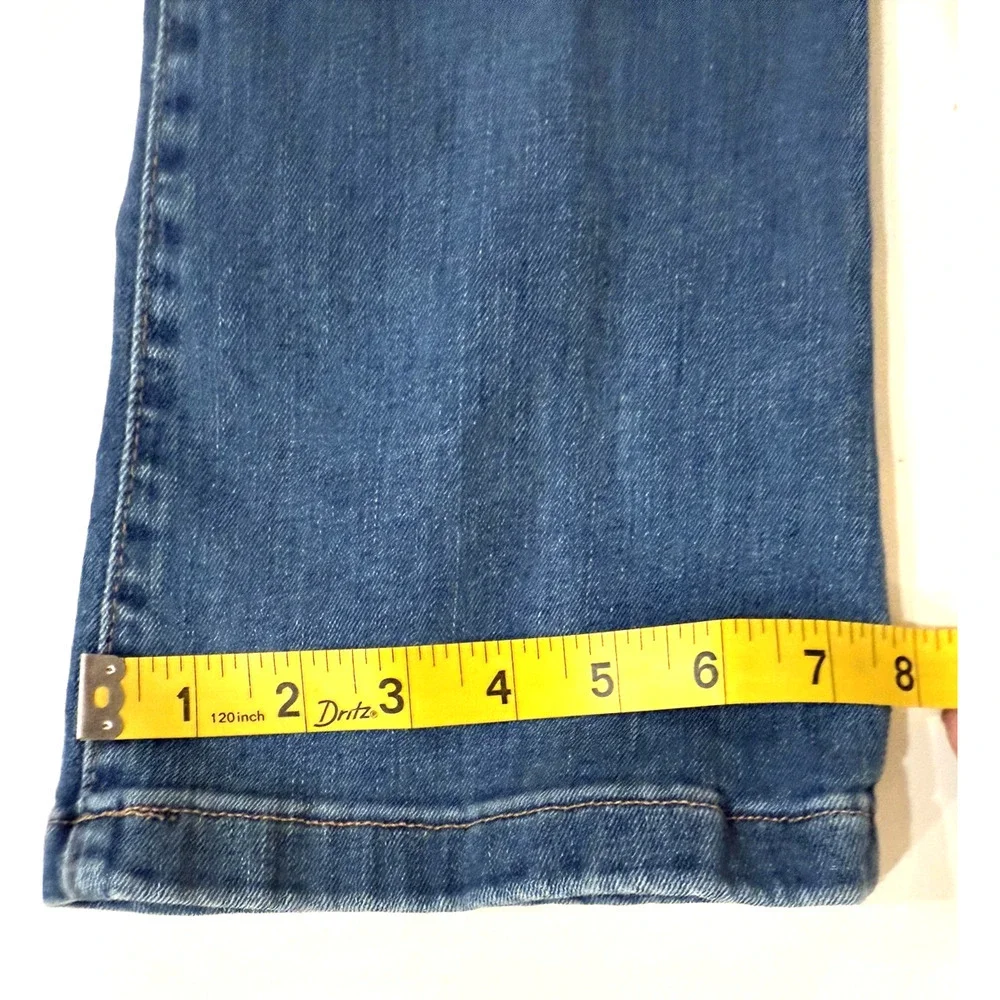 GAP Kids Jeans Youth 16 Blue Bootcut Adjustable Waist Denim Unique Front Pockets